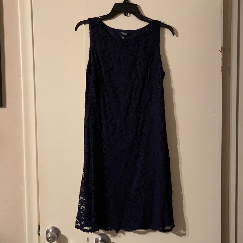 Chaps navy dress